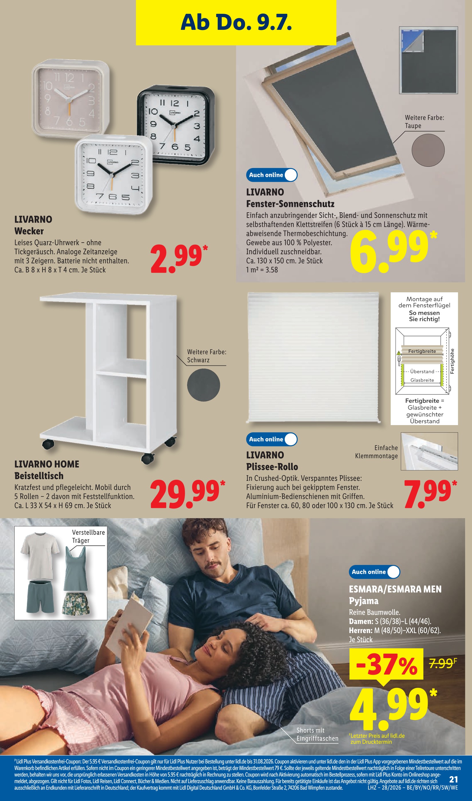 Wecker Angebot im aktuellen Lidl Prospekt auf Seite 39